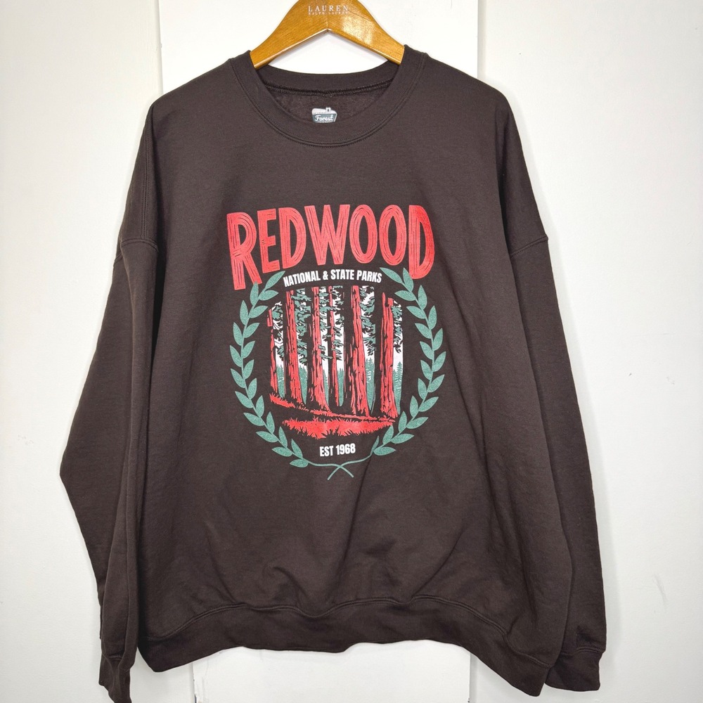 Lincoln Forest Redwood Forest Sweatshirt Brown 3XL